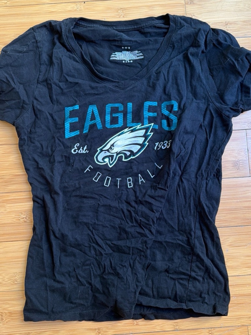 Philadelphia Eagles Fanatics Black V Neck Tee